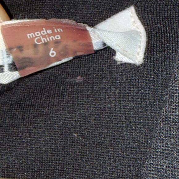 Calvin Klein Black Mesh Sleeve Bodycon Cocktail Dress Glam Minimalist Chic 6 LBD - Picture 7 of 14